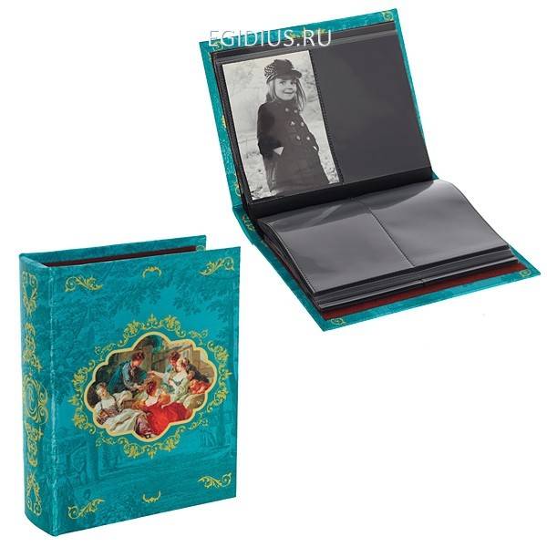 Фотоальбом (10х15 см,200 фото, 50 листов, 4 фото на листе), 23,5х19х6 см, 81-0194 фото 1 &mdash; Egidius.ru