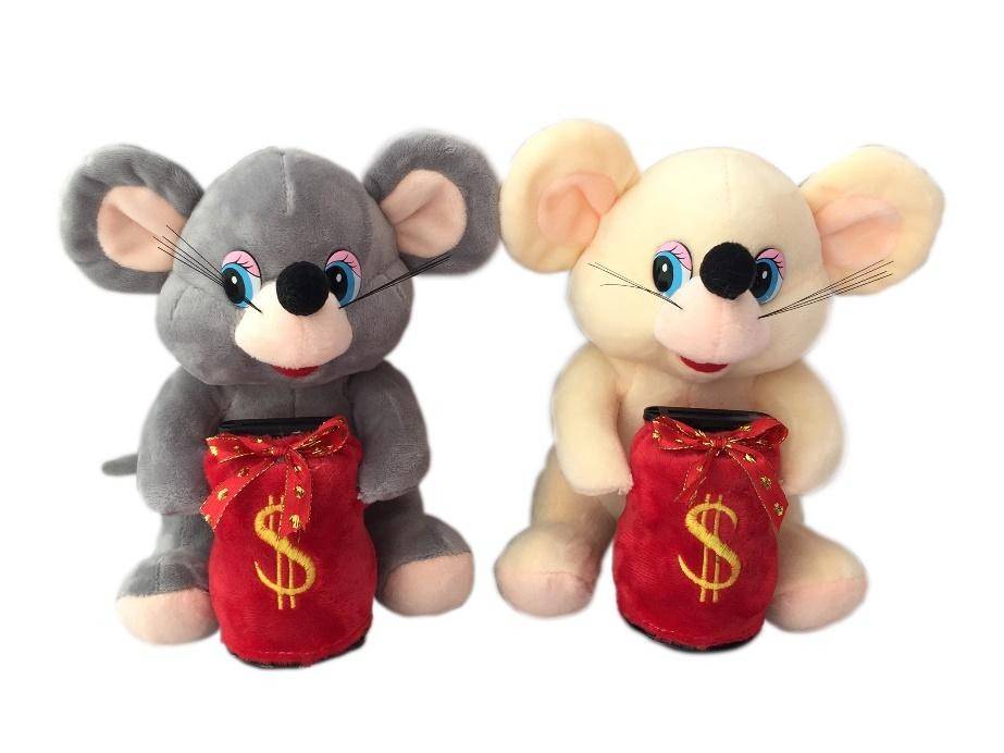 Музыкальная, механическая копилка Мышь 19см 2-1-090 фото 1 &mdash; Egidius.ru