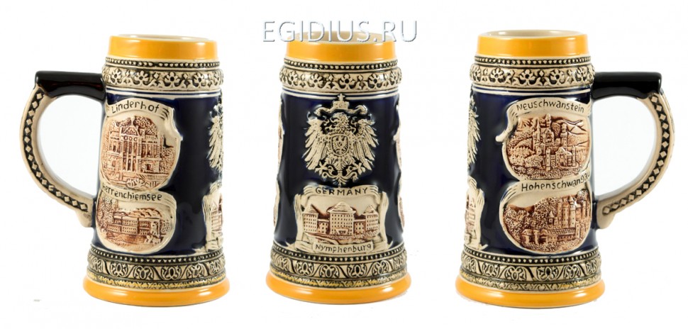 Пивная кружка коллекционная Германия 17см, 550мл  111-189 фото 1 &mdash; Egidius.ru