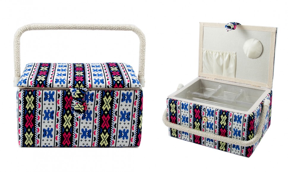 Шкатулка для рукоделия Сундучок 26*19*14см  115-062 фото 1 — Egidius.ru