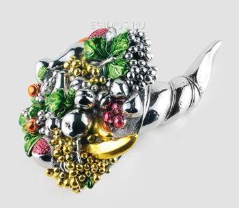 Статуэтка "Рог изобилия с ягодами и фруктами" 400-030 фото 1 &mdash; Egidius.ru