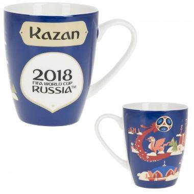Кружка фарфоровая &quot;ЧМ 2018/Kazan&quot; v=360мл.  406-156 — Egidius.ru