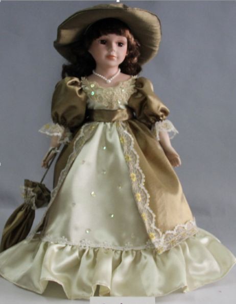 Кукла коллекционная Роза 41см, фарфор 108-149 фото 1 — Egidius.ru