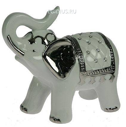Статуэтка Слон, фарфор 23*11*21см 113-090 фото 1 — Egidius.ru