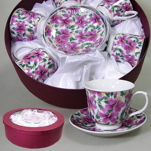 Набор чайный 12 пр. ковер из лилий 220 мл под.уп. 900-363 фото 1 &mdash; Egidius.ru