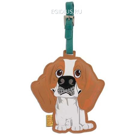 Кожаный ярлык на сумку: Beagle  201-526 фото 1 — Egidius.ru