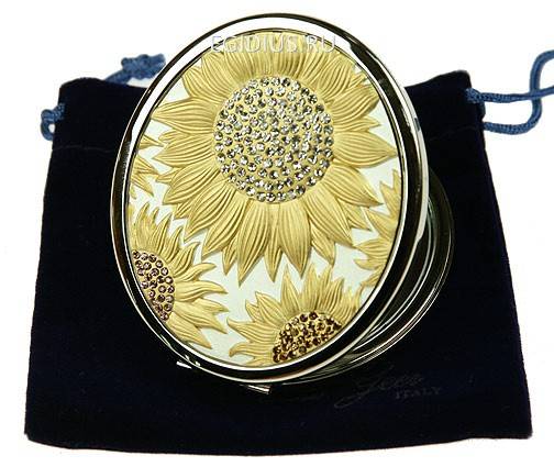 Зеркальце со стразами "LA GEER"  105-323 фото 1 — Egidius.ru