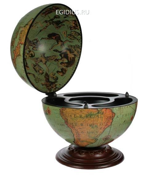 Глобус-бар настольный  100-032 фото 1 &mdash; Egidius.ru
