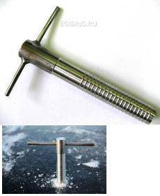 Ввертыш нерж.сталь (200мм, d=16мм) фиксированная ручка 11-1809 фото 1 &mdash; Egidius.ru