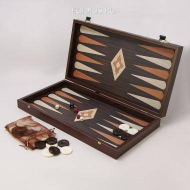 Нарды в дер кейсе, цвет - венге 31-1057 — Egidius.ru