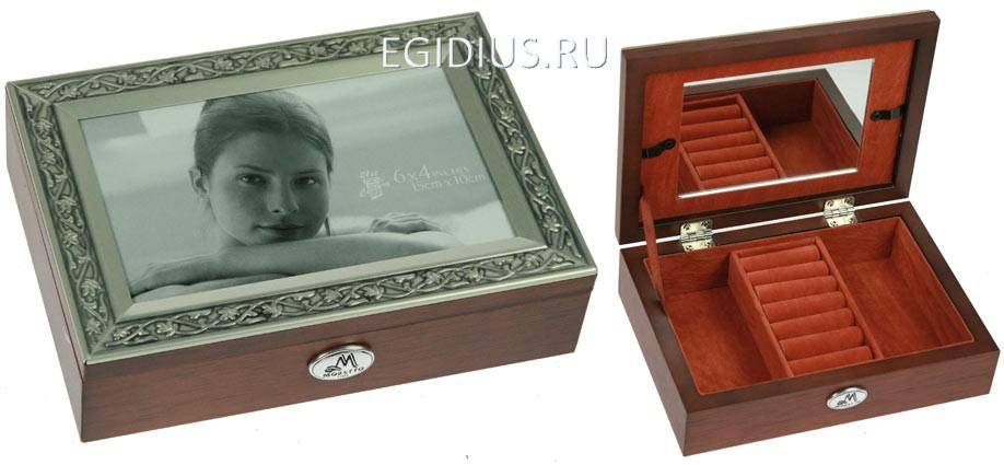 Шкатулка ювелирная Moretto 18*14*7см 110-158 фото 1 — Egidius.ru