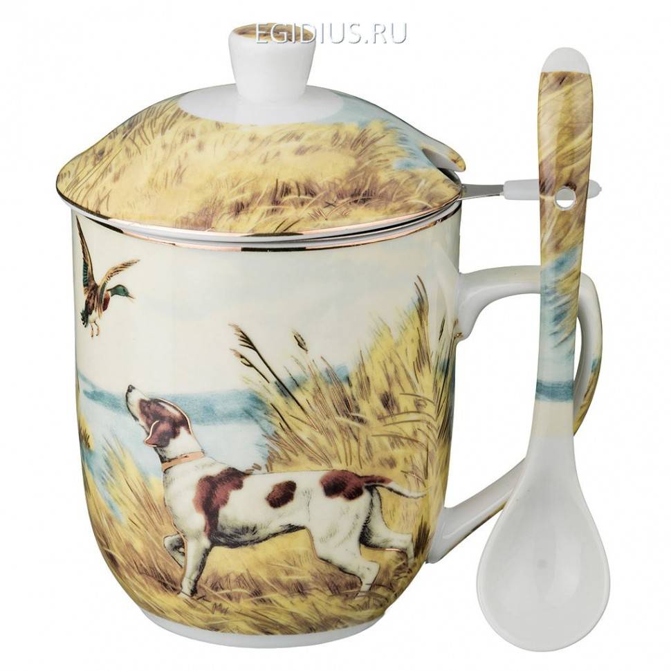 Заварочная кружка "артемида" с ситом и ложкой 300 мл.14*6*10 см. 332-443 фото 1 &mdash; Egidius.ru