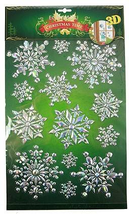 Декоративная наклейка Новогодняя 30*50см 152-329 фото 1 &mdash; Egidius.ru