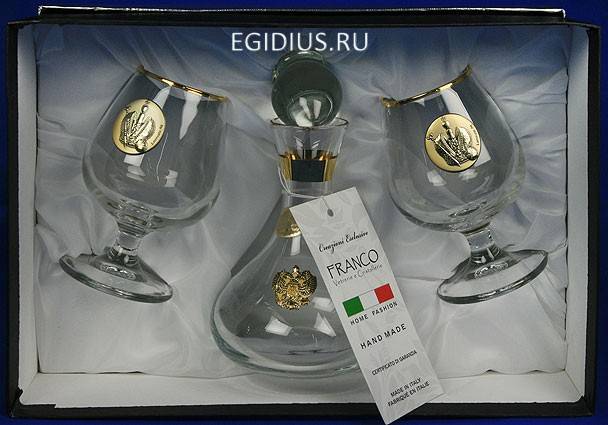 Подарочный набор для ликёра и водки Корона Российской Империи 16см 105-709 фото 1 &mdash; Egidius.ru