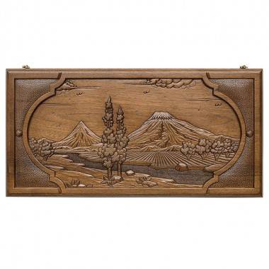 Настольная игра: Нарды резные &quot;Долина Арарат&quot; 60, Haleyan 4-2-031 — Egidius.ru