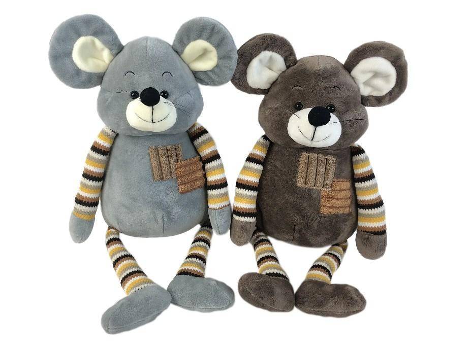 Мягкая игрушка Мышка с заплаткой 26(43) см символ года 2020 2-1-059 фото 1 &mdash; Egidius.ru