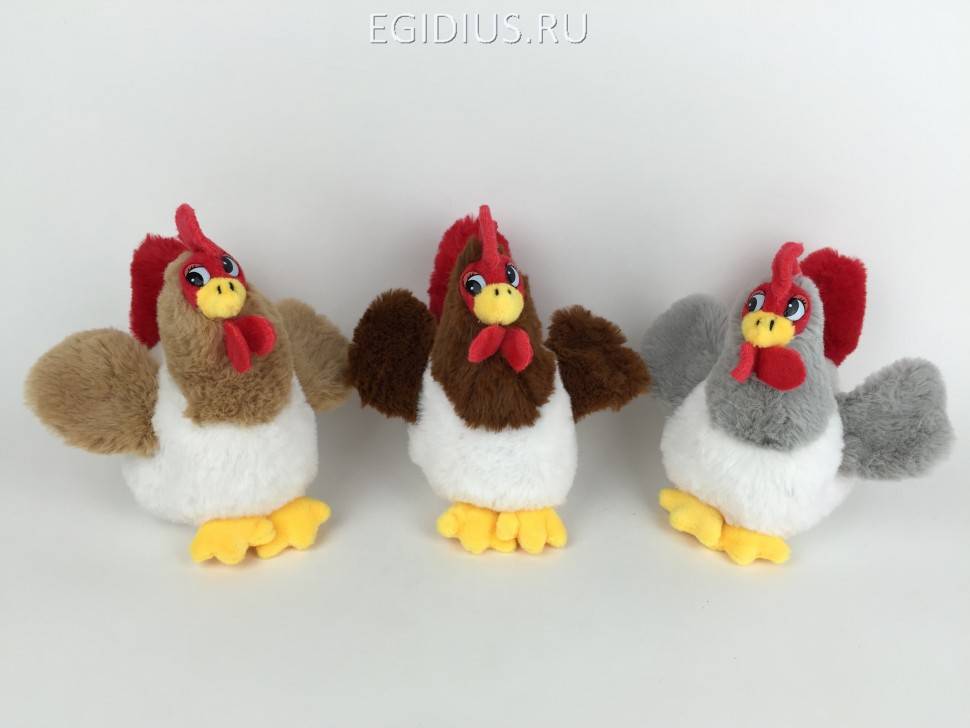 Мягкая игрушка петухи 17 см 281-016 фото 1 — Egidius.ru
