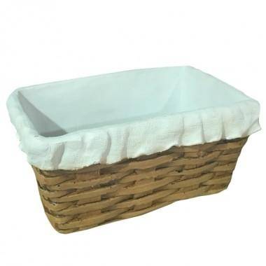Декоративное кашпо &quot;Корзина плетенная прямоугольная&quot;,  L20W13.5H10 см 81-6665 — Egidius.ru