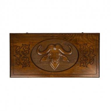 Настольная игра: Нарды резные &quot;Африканский Буйвол&quot;, Ustyan 4-2-079 — Egidius.ru