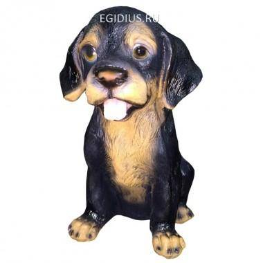 Фигура декоративная Щенок ротвейлера 28см 81-6507 — Egidius.ru