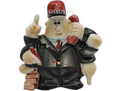 Часы-фляга фарфоровые "Банкир" в упаковке Книге 520-600 фото 1 &mdash; Egidius.ru