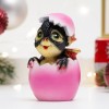 Фигура декоративная "Дракошка" (черный в розовом яйце) 8*5*5,5см 81-3239 фото 1 &mdash; Egidius.ru