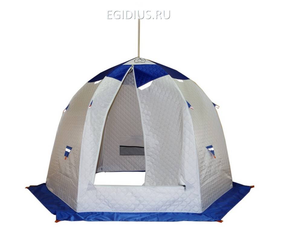 Палатка зимняя Пингвин 2 Термолайт (бело/оранжевый) 11-0616 фото 1 &mdash; Egidius.ru