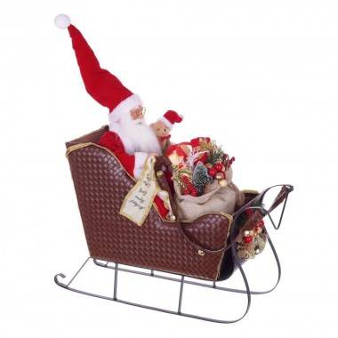 Санта на санях, 48х20х48см 84-0062 — Egidius.ru
