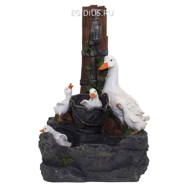 Фонтан Гуси, L40 W31 H59см 81-2308 фото 1 &mdash; Egidius.ru
