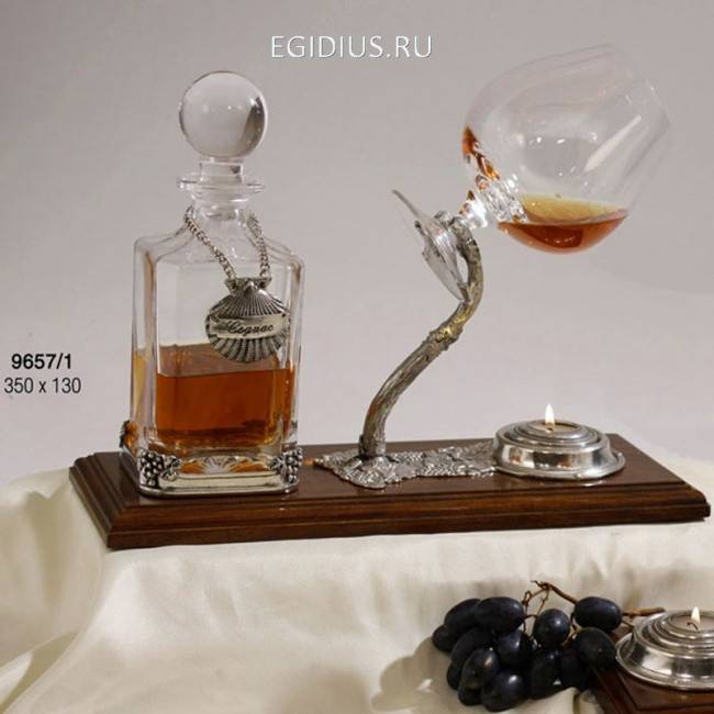 Коньячница виноградная гроздь с графин 0,5 701-008 фото 1 &mdash; Egidius.ru