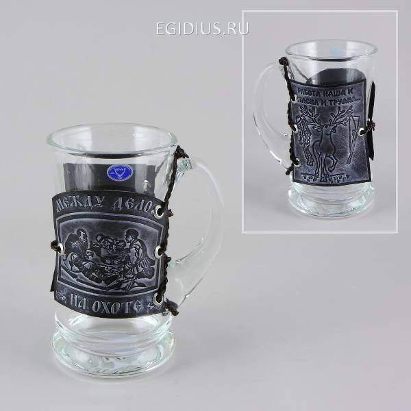 Кружка "Лучшему охотнику" с мехом 31-0323 фото 1 — Egidius.ru