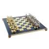 Шахматный набор "Битва Титанов" (син. мет. доска 36х36, дер. короб, фигуры золото/серебро) 31-0806 фото 2 &mdash; Egidius.ru