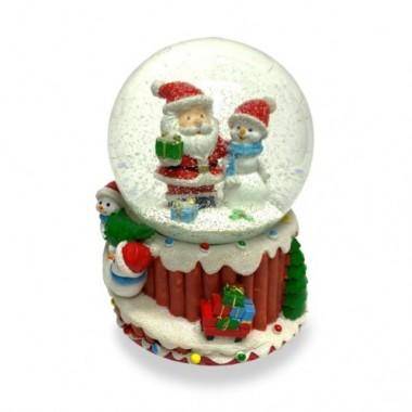 Шар новогодний, музыкальный на батарейках с поддувкой d=10см 3-1-249 — Egidius.ru