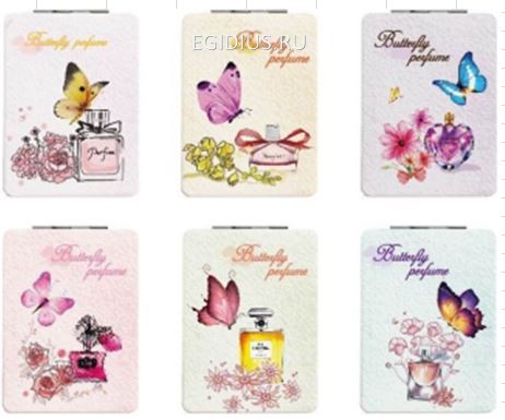 Зеркало карманное Аромат весны 6*8см МИКС  105-201 фото 1 — Egidius.ru