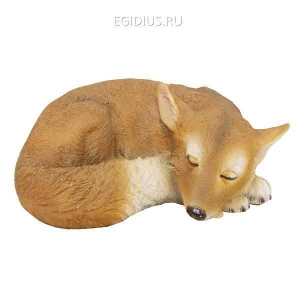 Фигура для сада Лисичка спящая L30W21H10 см 81-6253 фото 1 &mdash; Egidius.ru