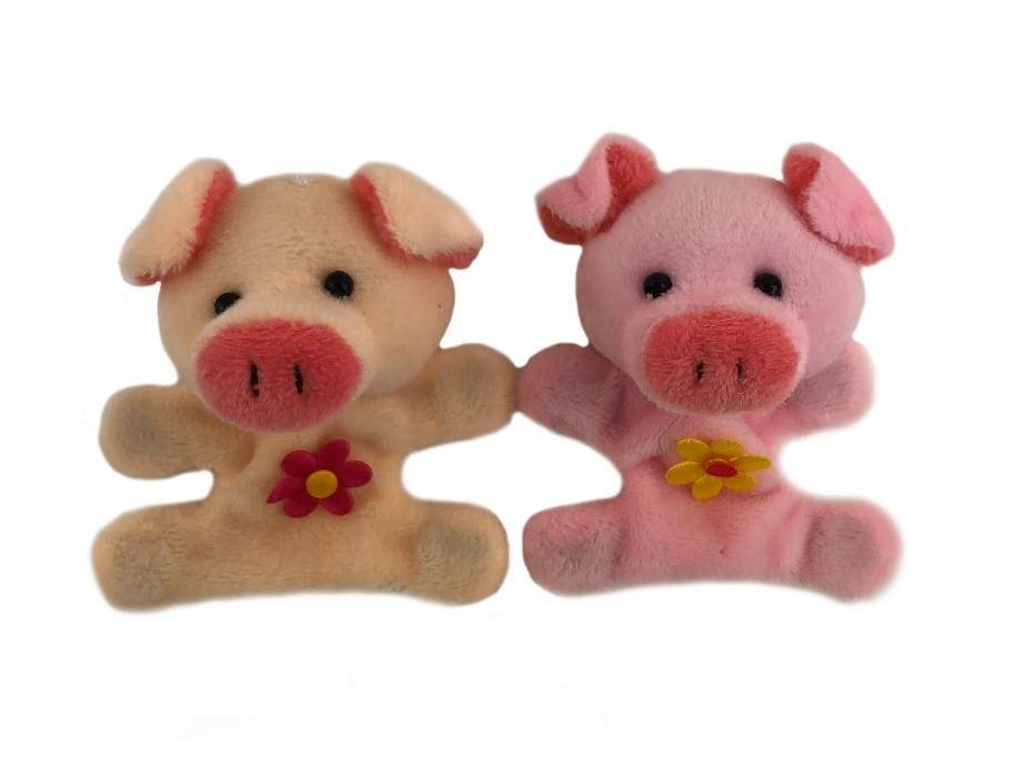 Мягкая игрушка-брелок Свинка на магните (магнит на лапках) S55 7*8см 281-208 фото 1 — Egidius.ru