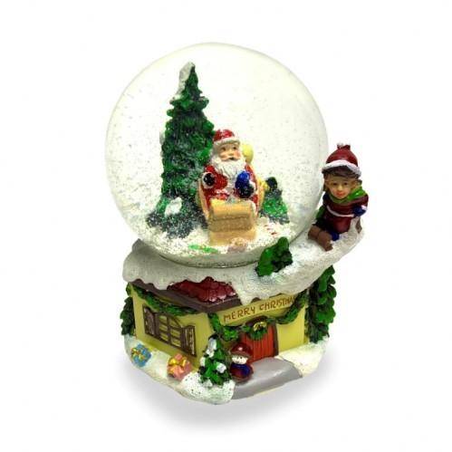 Шар Новогодний, музыкальный на батарейках с поддувкой d=10см 3-1-250 фото 1 — Egidius.ru