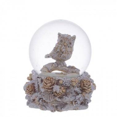 Стеклянный шар внутри со снегом, 7,5х7,5х9см, 65мм 81-1231 — Egidius.ru